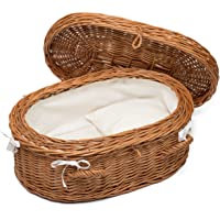 Prestige - Ataúd de Mimbre para Mascotas (40 cm)